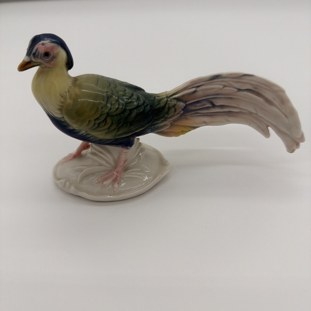 Vintage Made in‎ Germany Karl Ens Porcelain Pheasant Statue